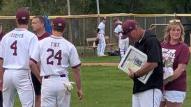 Prairie Ridge celebrates retiring coach Glen Pecoraro with victory