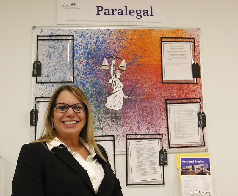 Robin Berry, an attorney and the Chair of the Paralegal Department at McHenry County College, on Wednesday, April 16, 2025, at the college in Crystal Lake.
