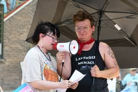 ‘The trans community is resilient:’ Transgender people, allies rally for rights in DeKalb