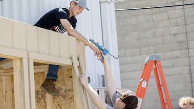 Photos: Mini-food center construction at Dixon library